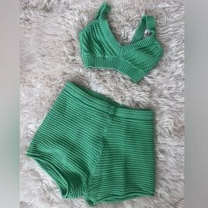 Ronny Kobo Green Knit Set